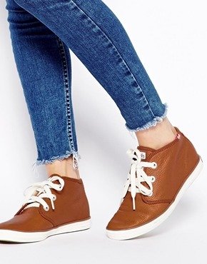 Keds Chukka Leather Shearling Lined Sneakers