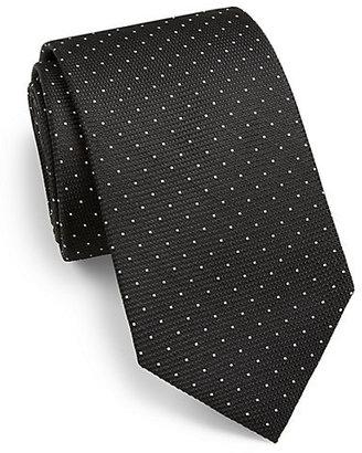 Saks Fifth Avenue Micro Dot Silk Tie