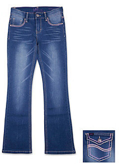 Lee Girls' 7-16 Heavy Stitch Bootcut Jeans