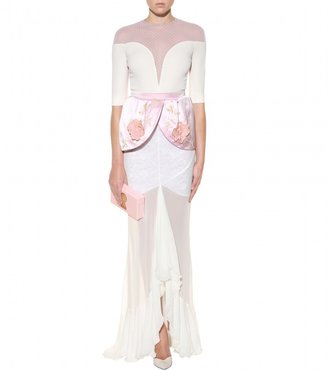 Alessandra Rich Silk and lace gown
