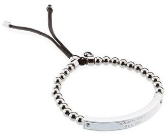 Michael Kors Logo Plaque Bead Bracelet