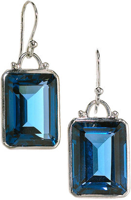 Elizabeth Showers Sapphire Deco Earrings