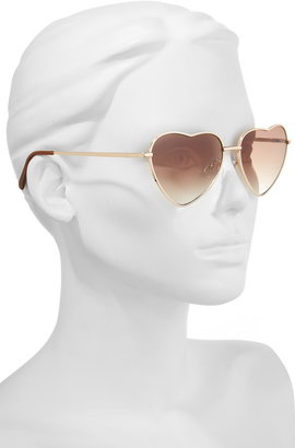 BP Heart Shaped 58mm Sunglasses