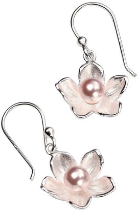 Element Flower Blossom Swarovski Pearl Earrings