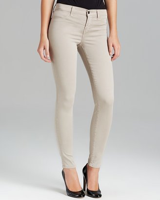J Brand Jeans - Luxe Sateen Mid Rise Super Skinny in Concrete