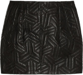 Faith Connexion Quilted leather mini skirt