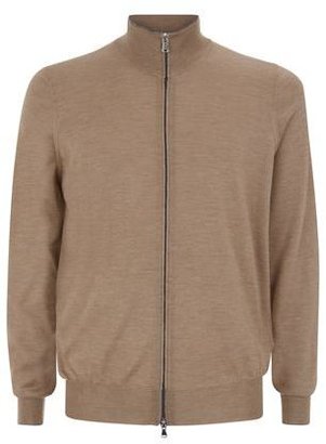 Brunello Cucinelli Cashmere-Silk Blend Zip-Up Sweater