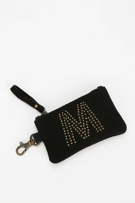 Urban Outfitters Ecote Suede Initial Zip-Pouch