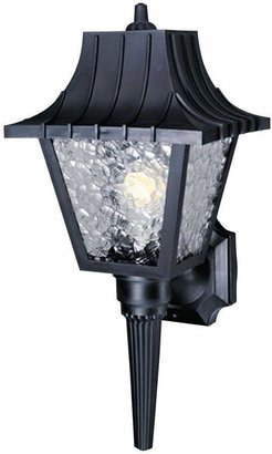 Westinghouse 1-Light Black Exterior Wall Lantern with Removable Tail Hi-Impact Polycarbonate and Clear Textured Acrylic