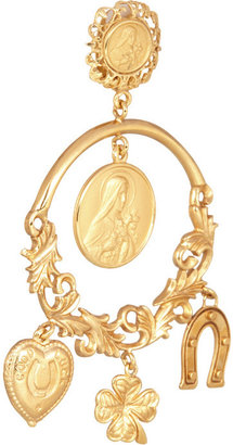 Dolce & Gabbana Gold-tone clip earrings