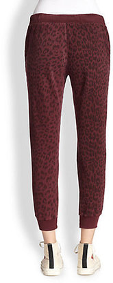Current/Elliott The Slim Vintage Leopard-Print Sweatpants