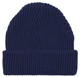 Topshop Womens Easy Knit Beanie - Navy Blue