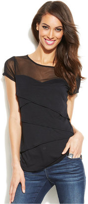 INC International Concepts Illusion Tiered Top