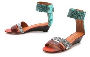 Rebecca Minkoff Lore Embossed Sandals