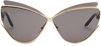 Christian Dior Audacieuse Cat-Eye Sunglasses, Golden