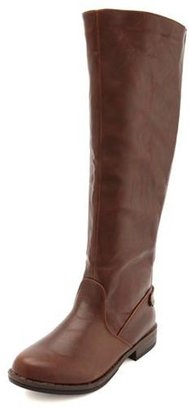 Charlotte Russe Knee-High Flat Riding Boot