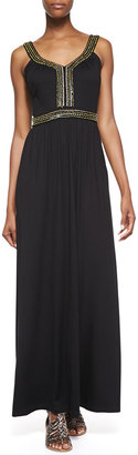 French Connection Embellished Haute Jersey Maxi Dress