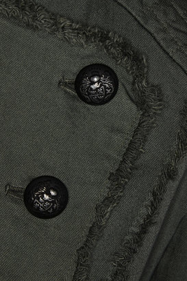 Balmain Pierre Double-breasted cotton-blend jacket