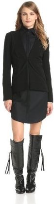 Derek Lam 10 Crosby Women's Cool Suiting Jacket with Coat Tail