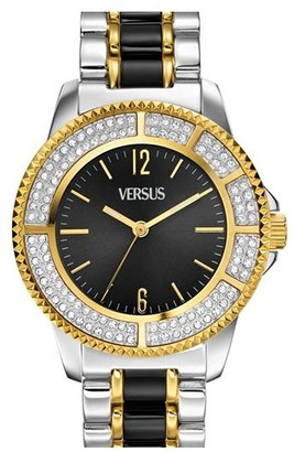 Versus By Versace 'Tokyo' Crystal Bezel Bracelet Watch