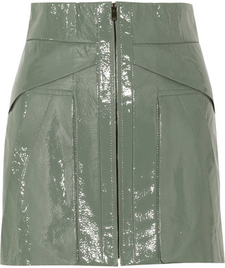Alexander Wang Patent leather mini skirt