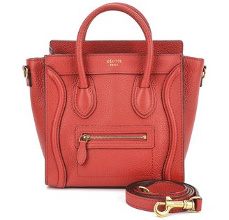 Celine Authentic Pre-Owned Red Nano Luggage
