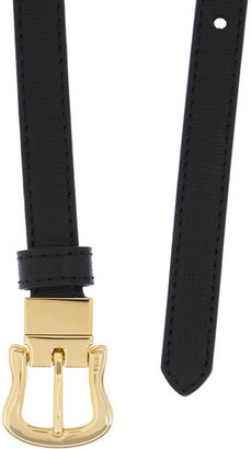 Fendi B reversible leather skinny belt