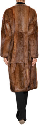 MSGM Rabbit Fur Coat