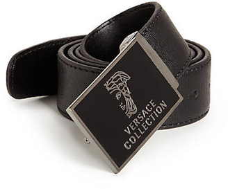 Versace Textured Leather Belt