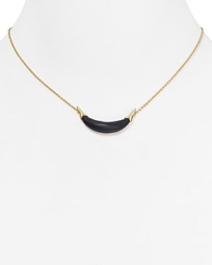Alexis Bittar Lucite Capped Crescent Pendant Necklace, 16