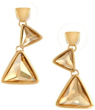 Aurora 18ct Gold Plated Triangle Earring