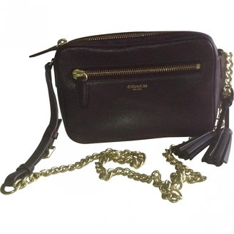 Coach Purple Leather Handbag