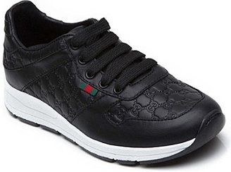 Gucci Leather brand-embossed trainers 6-9 years