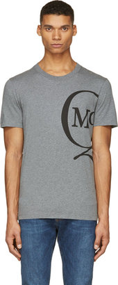 McQ Heather Grey Logo T-Shirt