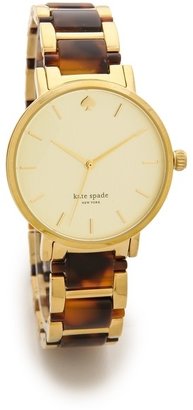 Kate Spade Two Tone Tortoise Gramercy Bracelet Watch