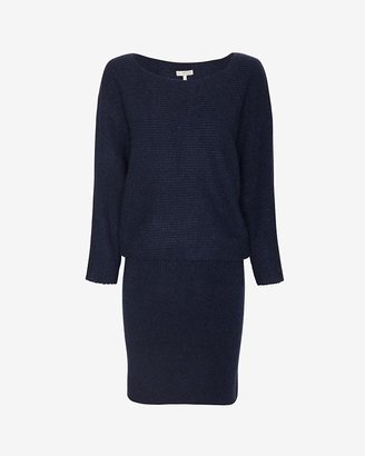 Joie Ribbed Sweater Dress: Midnight