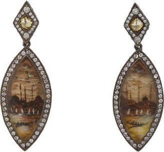 Sevan Biçakci Multi Gemstone, Gold & Silver Istanbul Harbor Earrings