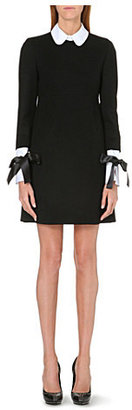 Alexander McQueen Ribbon-detail empire-line mini dress
