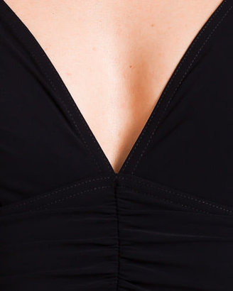 Karla Colletto Karla Colletto: Basic Ruched V-Neck Swimsuit