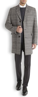 Maison Martin Margiela 7812 Maison Martin Margiela Grey checked wool blend coat