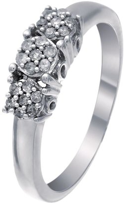 Trilogy Ladies Silver 15pt Diamond Ring