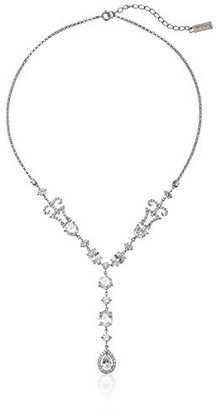 Nina with Filigree Pave Accents Y-Shaped Necklace 18" + 2"