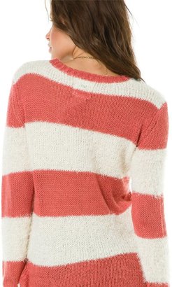 Billabong Fuzzy Ride Rugby Stripe Sweater