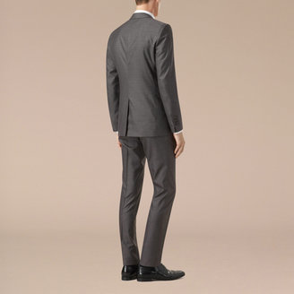 Burberry Slim Fit Wool Silk Half-canvas Suit
