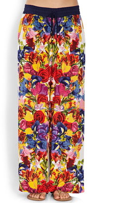 Forever 21 Contemporary Floral Fiesta Woven Pants