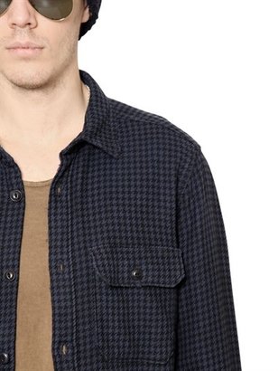 Cycle Houndstooth Cotton Jacquard Shirt