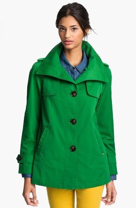 Ellen Tracy Stand Collar A-Line Jacket (Petite) (Nordstrom Exclusive)