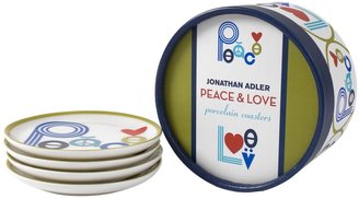 Jonathan Adler Peace & Love Coasters