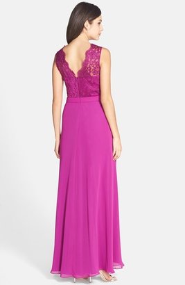JS Boutique Lace & Chiffon Gown
