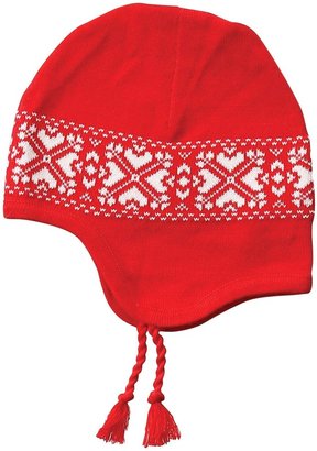 Angel Dear Snow Berry Pilot Hat (Baby) - Red/White-0-6 Months